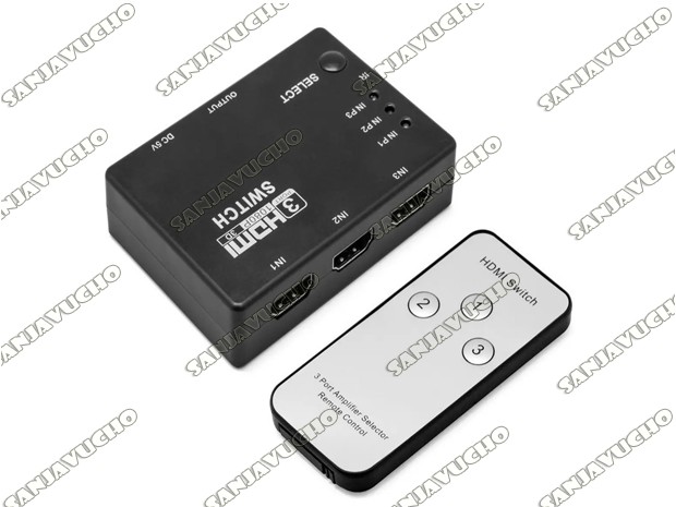 << SELECTOR SWITCH HDMI 4 PUERTOS + CONTROL SM-F7807